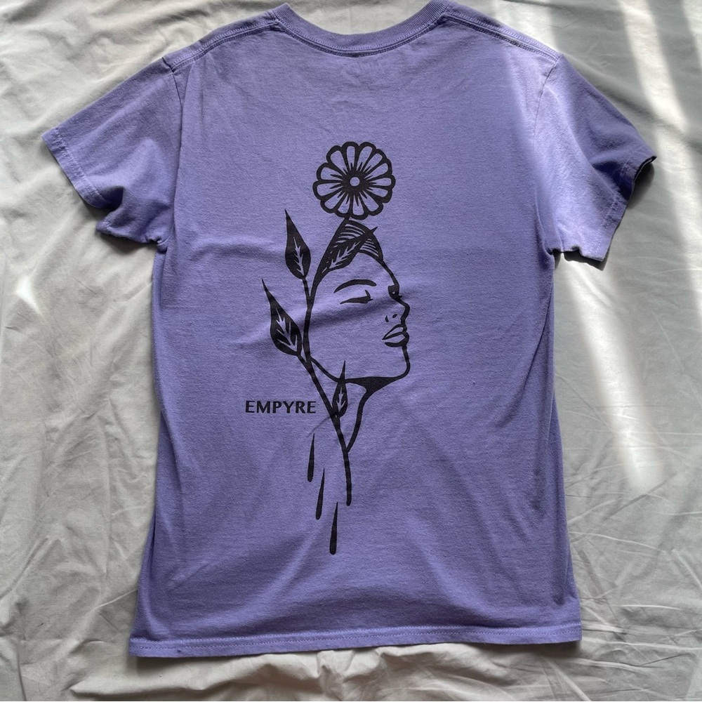 Empire purple short-sleeved graphic tee